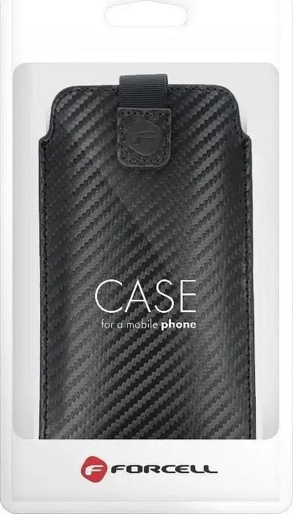ForCell Θήκη Forcell POCKET Carbon - Μοντέλο 09 - για IPHONE 13 mini / 6 / 7 / 8 / 12 mini SAMSUNG S3 (i9300) / S4 (i9500) / A3
