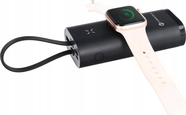 FORCELL F-ENERGY F10K4 powerbank συμβατό με Apple Watch PD QC3.0 3A 22,5W 10000 mAh μαύρο