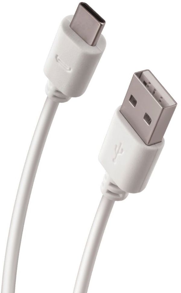 Καλώδιο USB Forever USB-A - USB-C 1 m Λευκό (T_0015238)