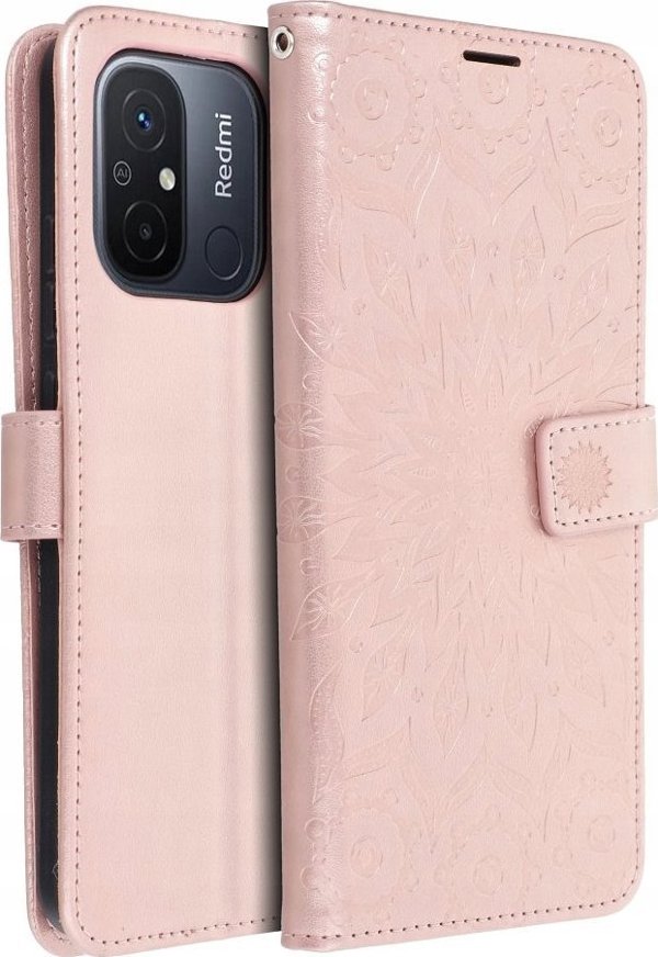 Θήκη ForCell Kabura MEZZO Book για XIAOMI Redmi 13C / POCO C65 mandala ροζ χρυσό