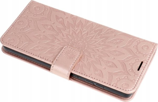 Θήκη ForCell Kabura MEZZO Book για XIAOMI Redmi 13C / POCO C65 mandala ροζ χρυσό