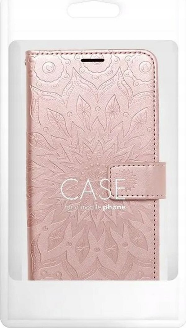 Θήκη ForCell Kabura MEZZO Book για XIAOMI Redmi 13C / POCO C65 mandala ροζ χρυσό
