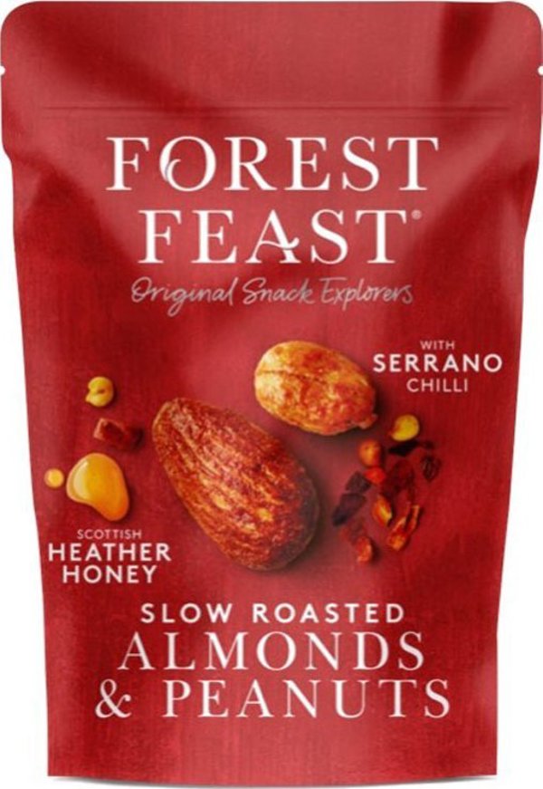Αμύγδαλα & φιστίκια Forest Feast με μέλι και τσίλι, 120 g