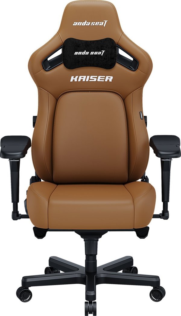 Καρέκλα gaming Kaiser 4 L Anda Seat δερμάτινη καφέ