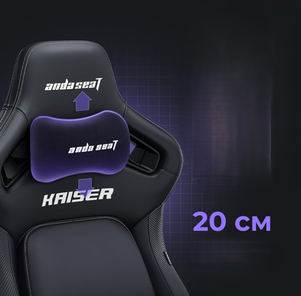 Καρέκλα gaming Kaiser 4 L Anda Seat δερμάτινη καφέ
