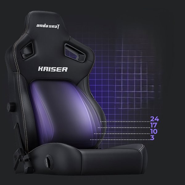Καρέκλα gaming Kaiser 4 L Anda Seat δερμάτινη καφέ