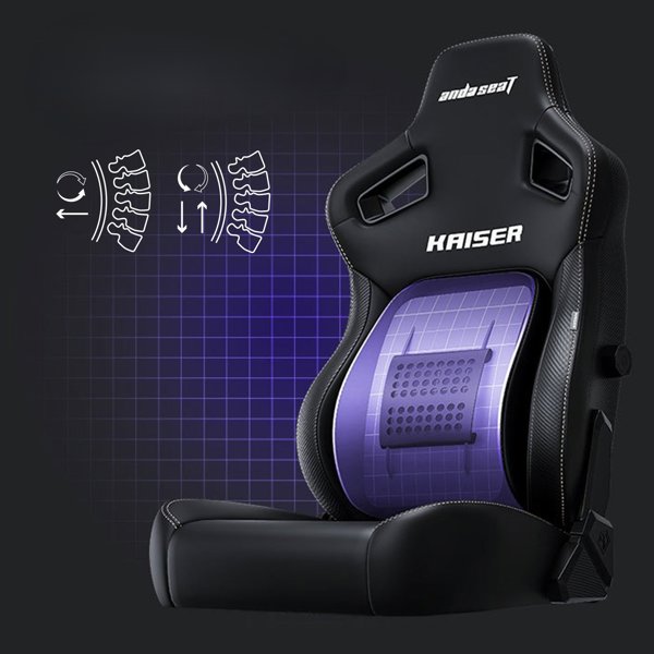 Καρέκλα gaming Kaiser 4 L Anda Seat δερμάτινη καφέ
