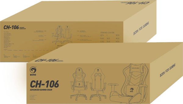 Πολυθρόνα Marvo Για παίκτες πολυθρόνα Marvo CH-106, πορτοκαλί