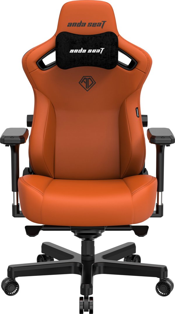 Περιστρεφόμενη δερμάτινη καρέκλα gaming Anda Seat Kaiser 3 XL πορτοκαλί