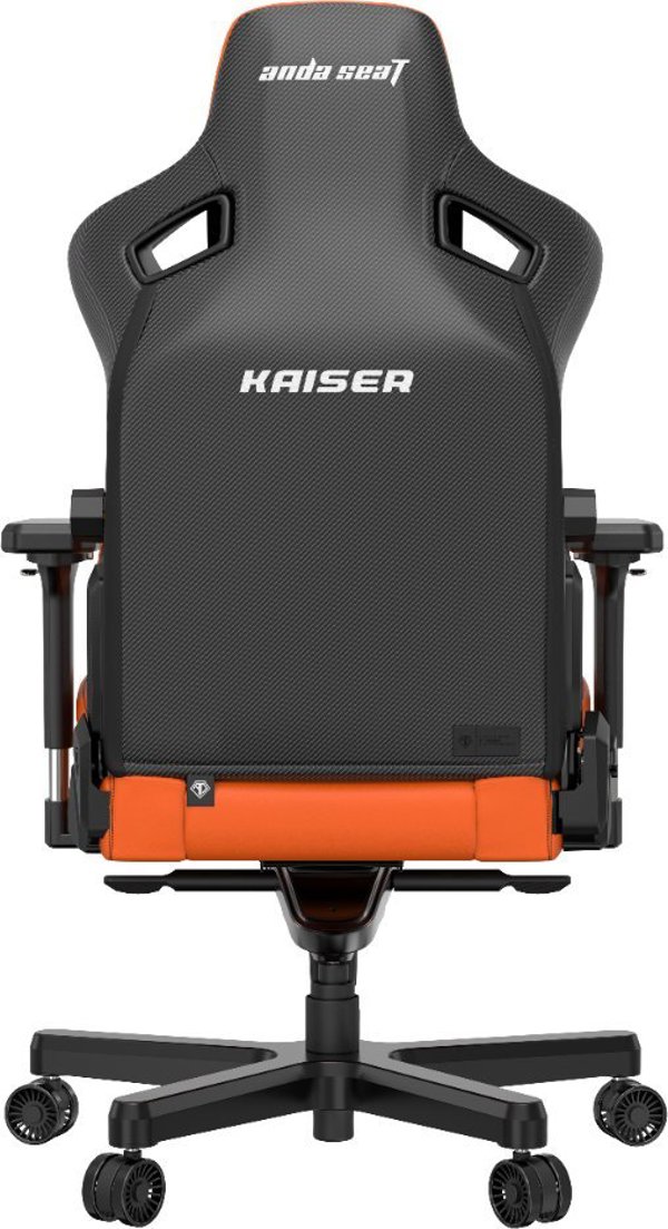 Περιστρεφόμενη δερμάτινη καρέκλα gaming Anda Seat Kaiser 3 XL πορτοκαλί