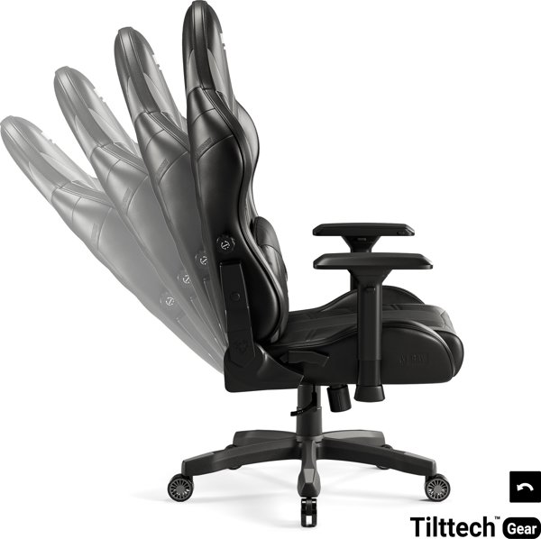 Fotel Diablo Chairs X-Ray 2.0 King Size, Czarno-szary, XL