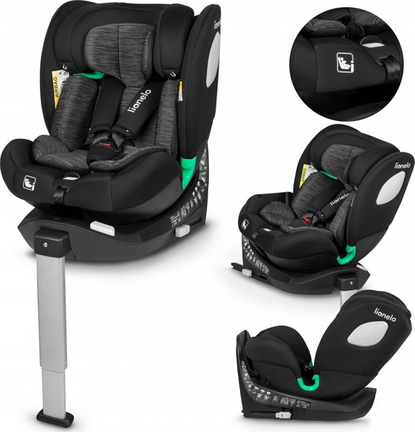 Κάθισμα αυτοκινήτου Lionelo Braam i-Size, 0-36 kg, Carbon Black