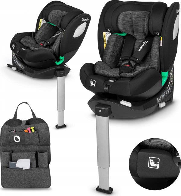 Κάθισμα αυτοκινήτου Lionelo Braam i-Size, 0-36 kg, Carbon Black