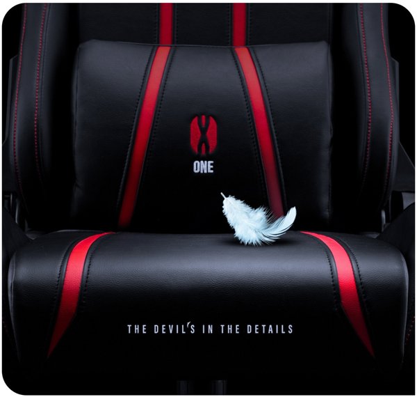 Fotel Gamingowy Diablo X-One 2.0 Small: Czarno-czerwony