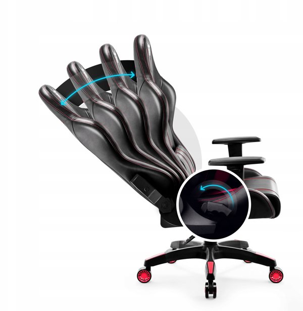 Fotel Gamingowy Diablo X-One 2.0 Small: Czarno-czerwony