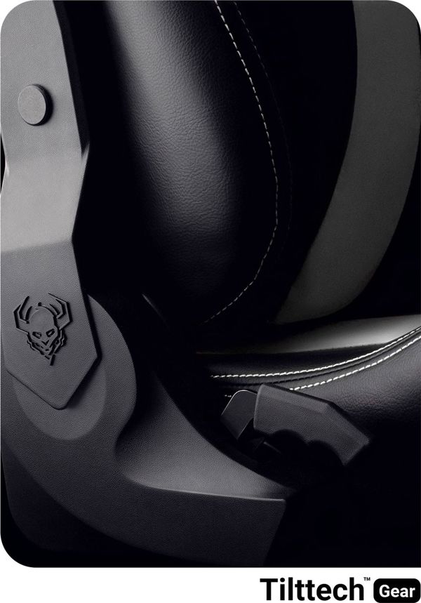 Καρέκλα Diablo Chairs X-Horn King Size Μαύρο-Λευκό