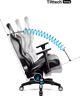 Καρέκλα Diablo Chairs X-Horn King Size Μαύρο-Λευκό