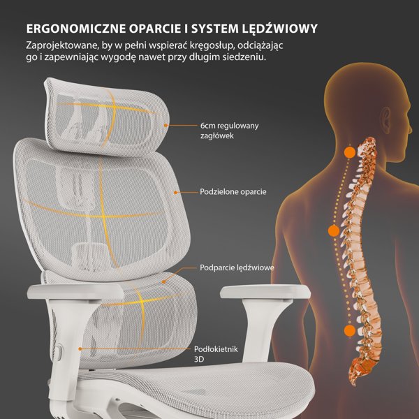 Πολυθρόνα γραφείου SENSE7 NOBU ανοιχτό γκρι