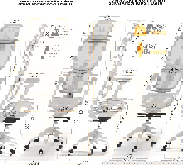 Πολυθρόνα γραφείου SENSE7 NOBU ανοιχτό γκρι