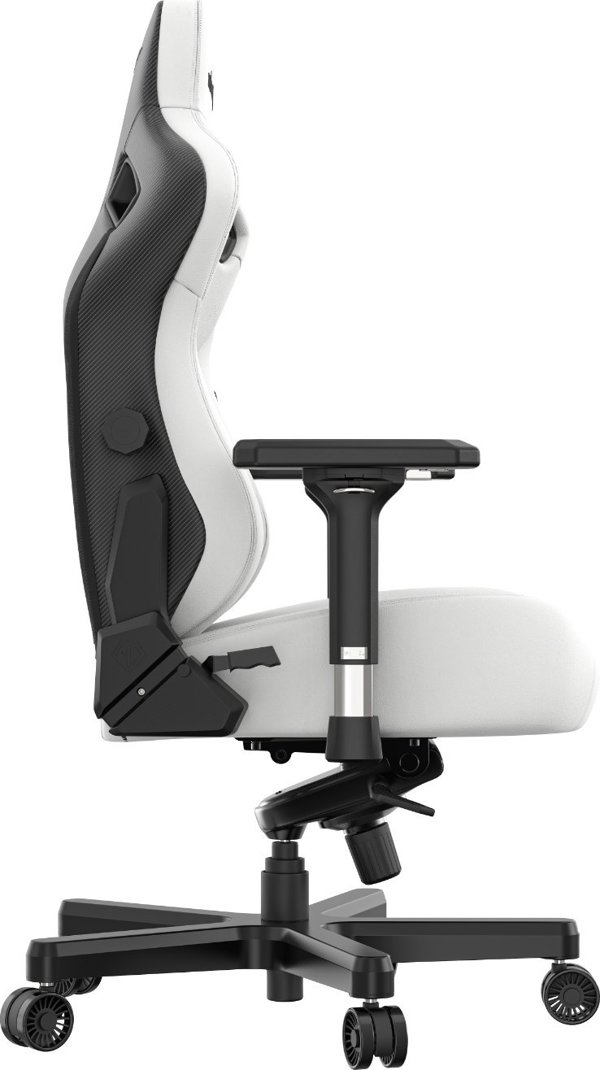 Περιστρεφόμενη δερμάτινη καρέκλα gaming Anda Seat Kaiser 3 XL λευκή
