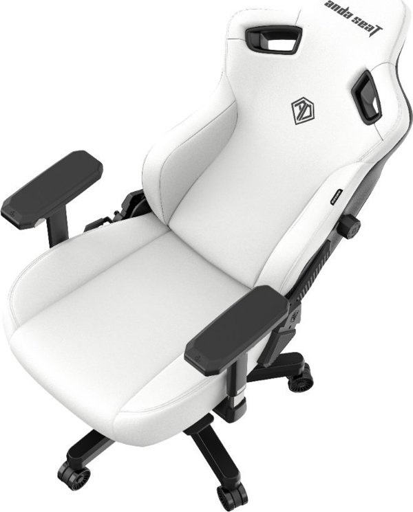 Περιστρεφόμενη δερμάτινη καρέκλα gaming Anda Seat Kaiser 3 XL λευκή