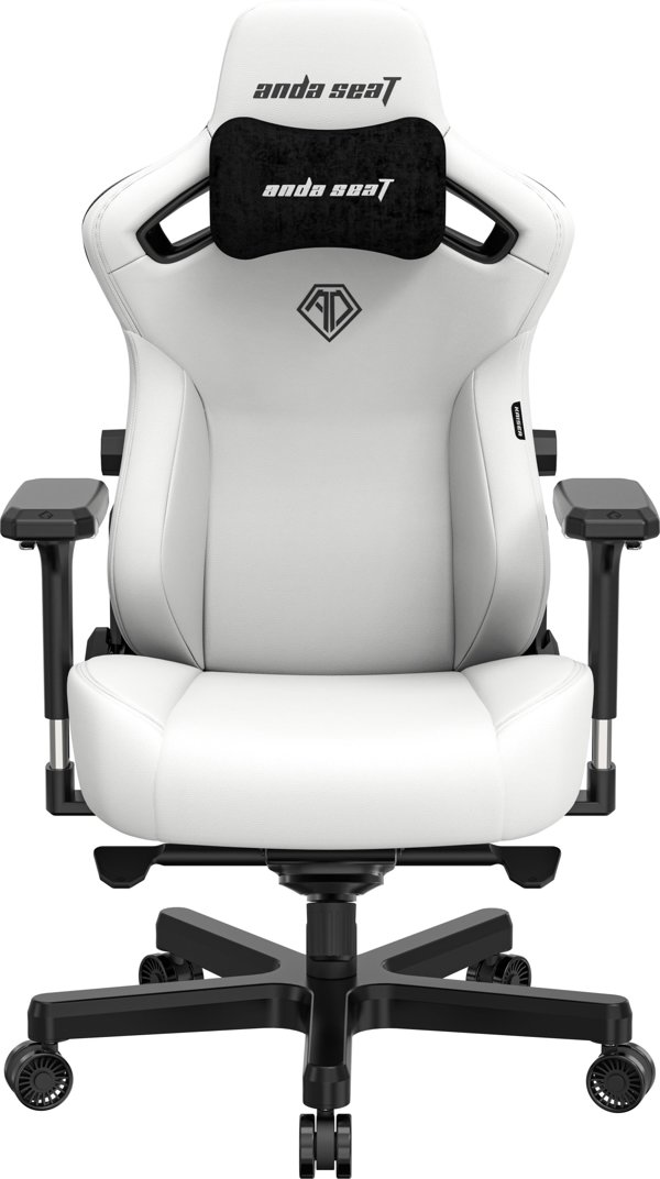 Περιστρεφόμενη δερμάτινη καρέκλα gaming Anda Seat Kaiser 3 XL λευκή