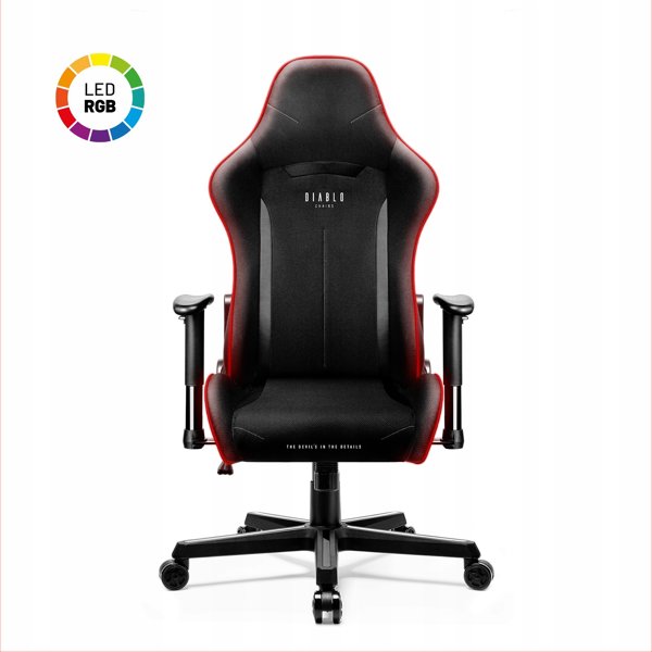 Πολυθρόνα gaming LED Diablo Chairs Diablo X-Starter: μαύρο