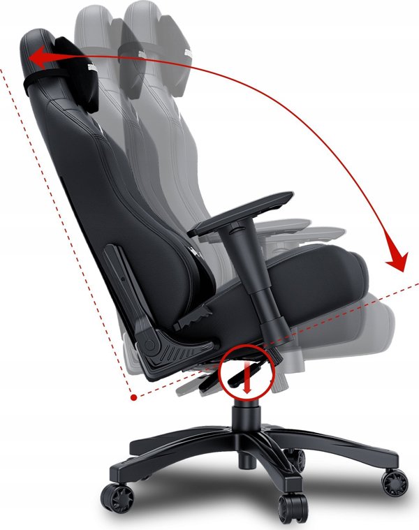 Καρέκλα Anda Seat Καρέκλα gaming Anda Seat Luna L μαύρη δερμάτινη