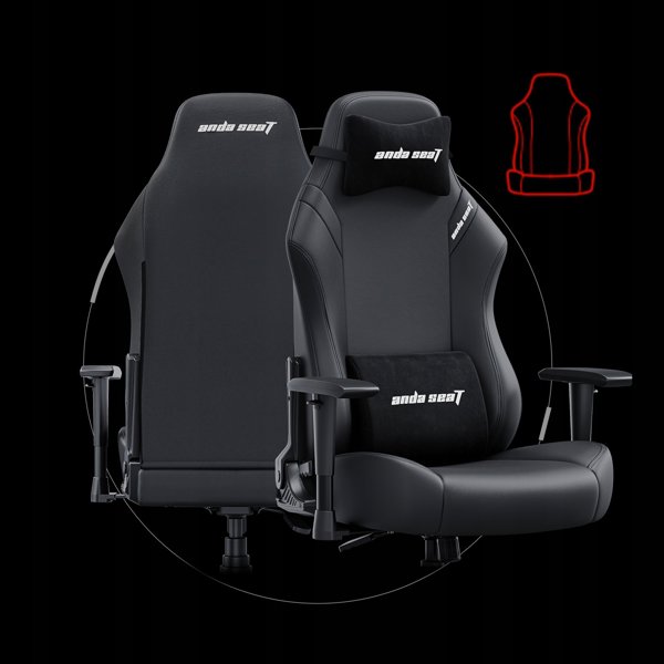 Καρέκλα Anda Seat Καρέκλα gaming Anda Seat Luna L μαύρη δερμάτινη