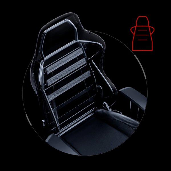 Καρέκλα Anda Seat Καρέκλα gaming Anda Seat Luna L μαύρη δερμάτινη
