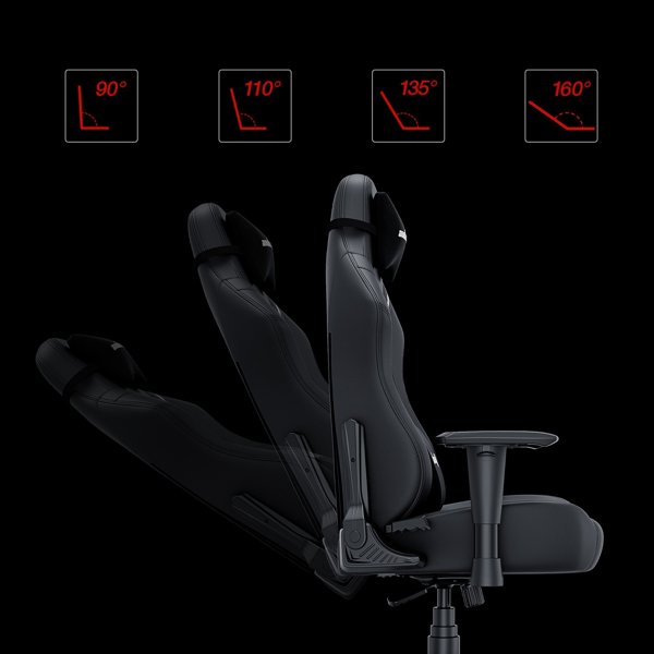 Καρέκλα Anda Seat Καρέκλα gaming Anda Seat Luna L μαύρη δερμάτινη