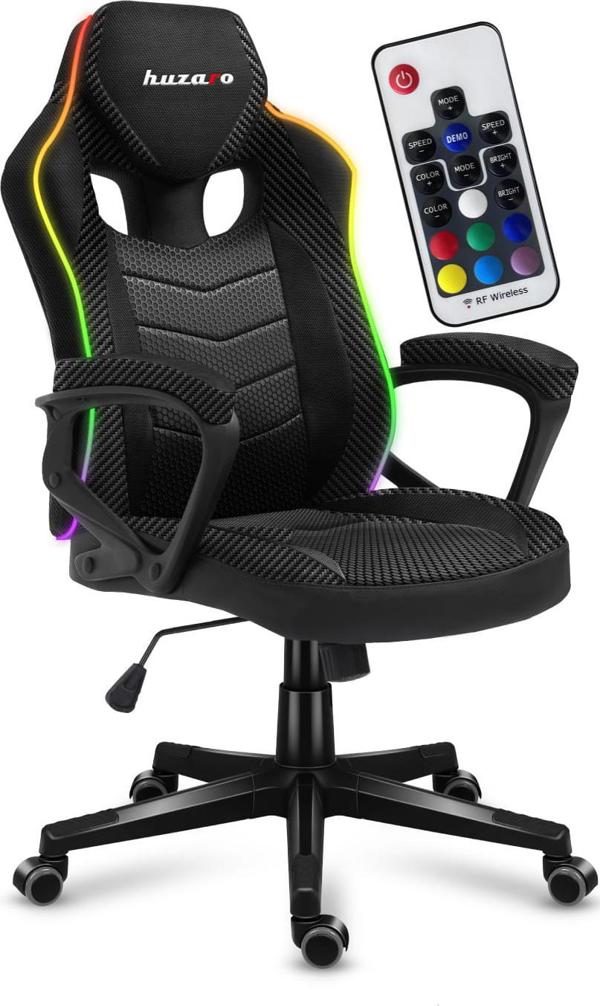 Huzaro Force 2.5 RGB Gaming Καρέκλα με Ύφασμα Huge Mesh & XTwill, Φωτισμό LED & Εργονομική Στήριξη Πλάτης