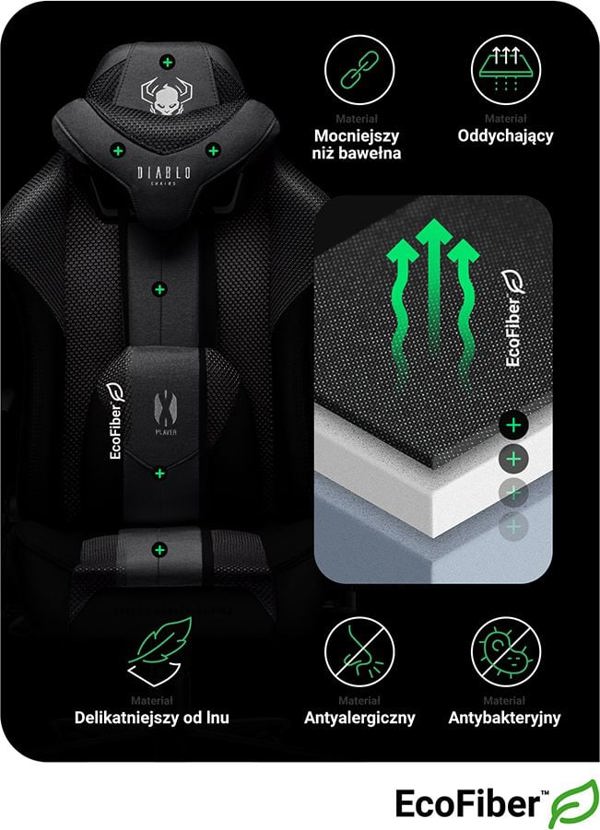 Πολυθρόνα Diablo Chairs X-PLAYER 2.0 King Size Μαύρο