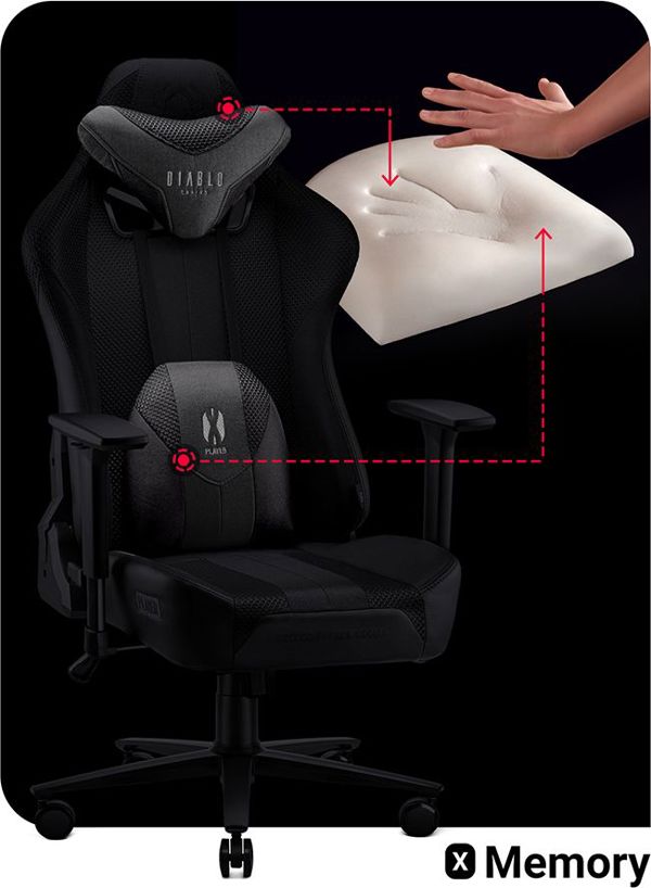Πολυθρόνα Diablo Chairs X-PLAYER 2.0 King Size Μαύρο