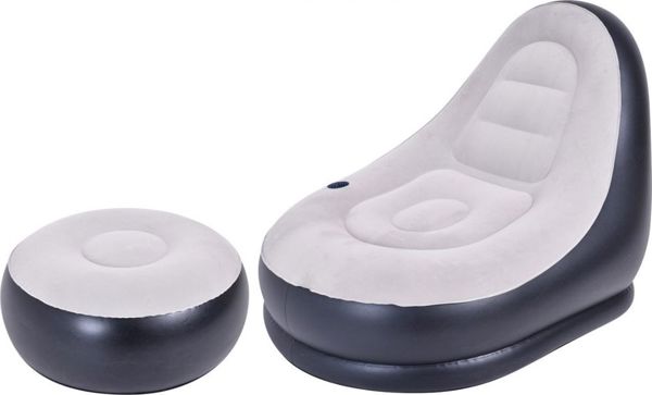 Deluxe φουσκωτή καρέκλα με υποπόδιο 125x100x85cm 22321 8449931 6920388667715