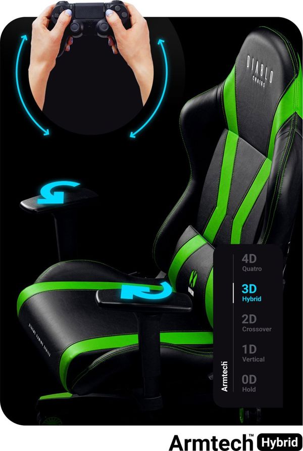 Πολυθρόνα Diablo Chairs X-Horn L πράσινο