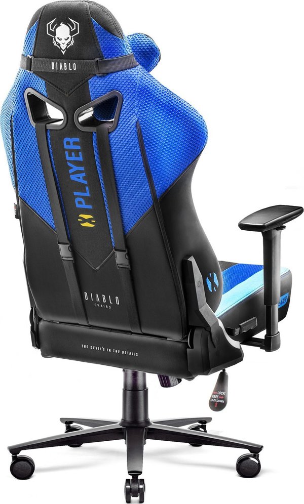 Πολυθρόνα Diablo Chairs X-Player 2.0 Frost Black King Size