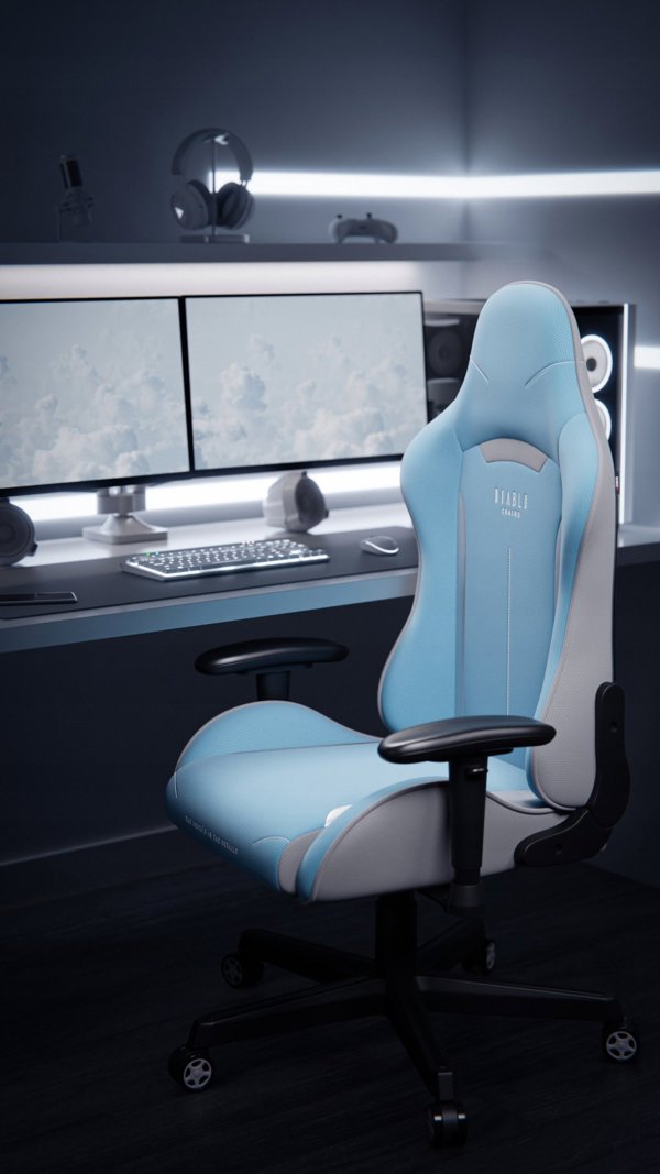 Fotel Diablo Chairs X-Starter niebieski