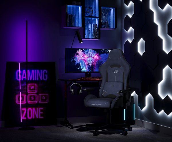 Fotel Diablo Chairs gamingowy Diablo X-Starter: granatowy