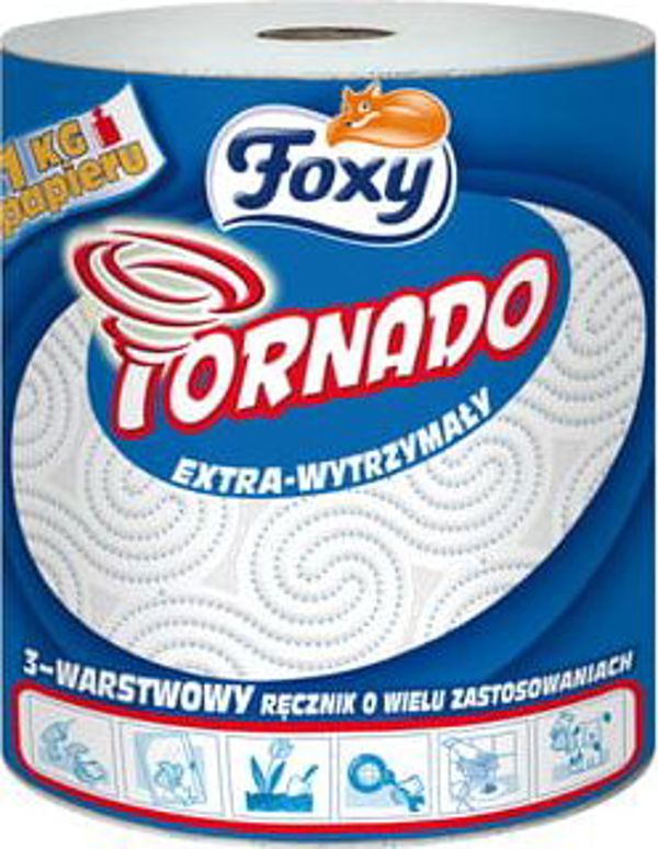 Foxy Tornado Χαρτί Κουζίνας 3 Στρώσεις, 1kg (340 Φύλλα)