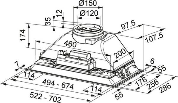 Franke Hood Franke FBI 705 XS 305.0599.508