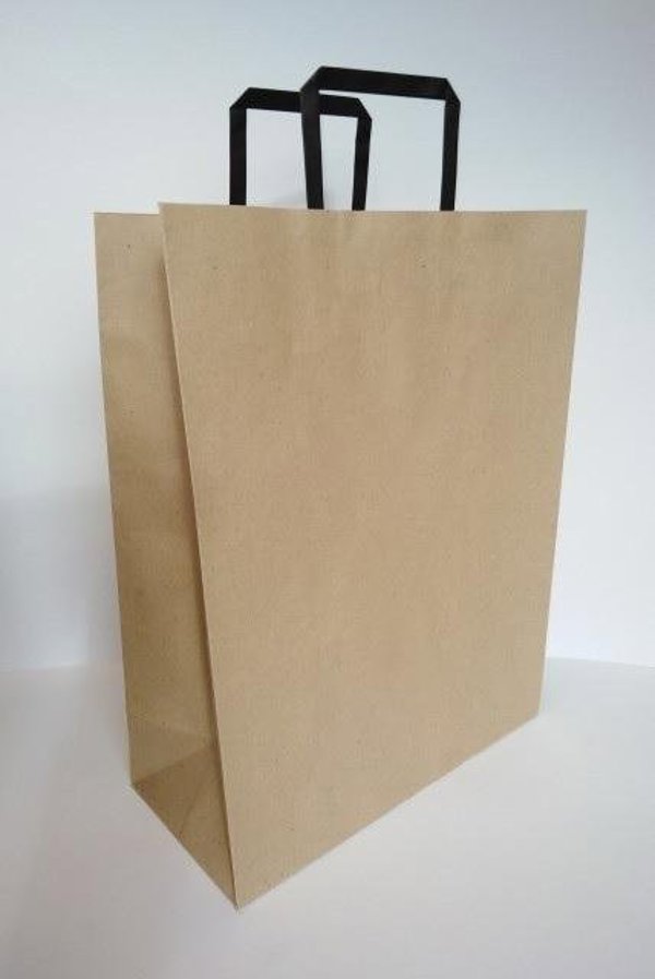 Οικολογική Χάρτινη Σακούλα Kraft Fresh 320x420x150, 100% Ανακυκλωμένο Χαρτί