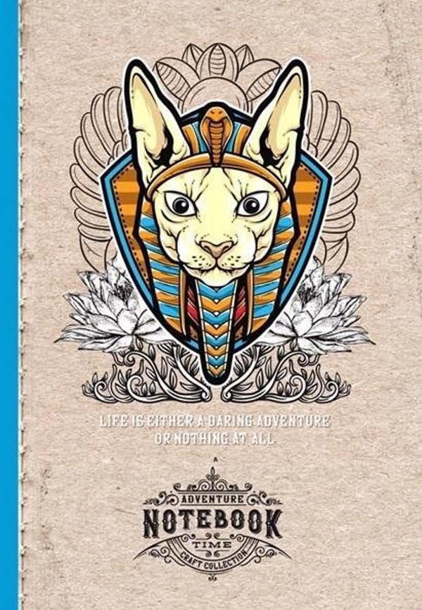 Fresh Διακοσμητικό Σημειωματάριο Pharaoh Cat, 143x210mm, 64 Σελίδες, Πλέγμα (Καρό)
