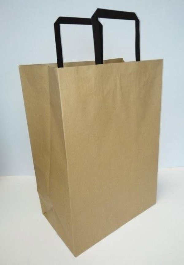 Fresh Χάρτινη Τσάντα Kraft Οικολογική, 250x345x150mm, 100% Ανακυκλωμένο Χαρτί