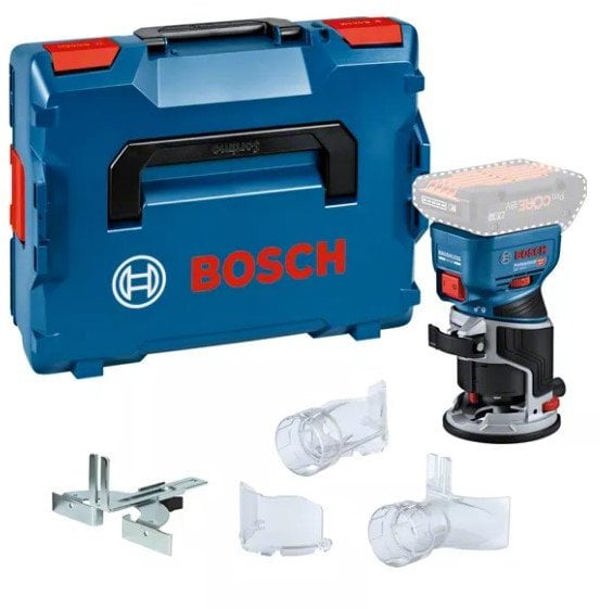 Φορητός δρομολογητής ακμών Bosch Bosch GKF 18V-8 Professional solo, 18Volt (μπλε/μαύρο, χωρίς μπαταρία και φορτιστή, σε L-BOXX)
