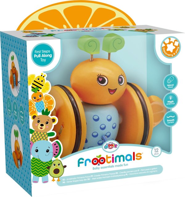 FROOTIMALS pull along toy - Orangiefly, FT00027
