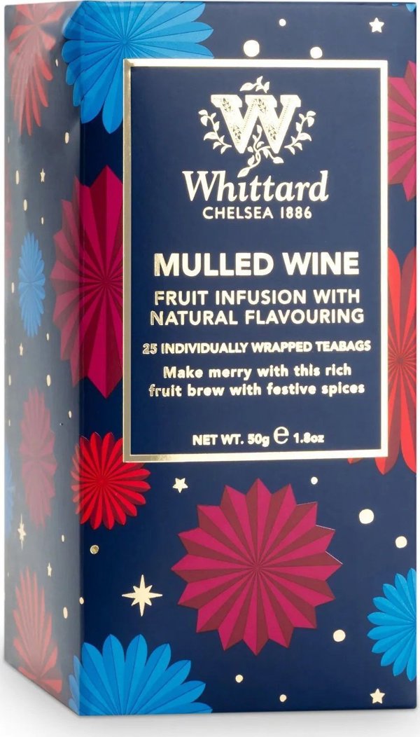 Φρουτώδης έγχυση Whittard of Chelsea Mulled Wine, 25 τεμ.