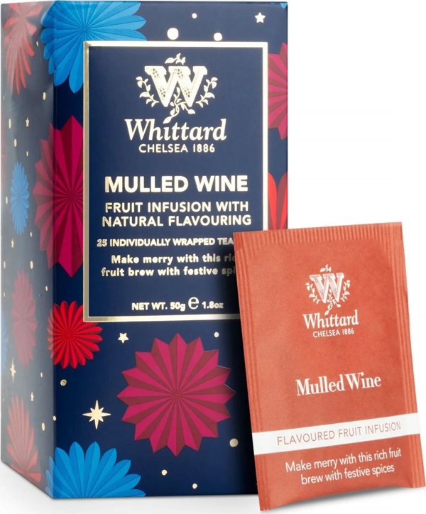 Φρουτώδης έγχυση Whittard of Chelsea Mulled Wine, 25 τεμ.