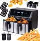 ΦΡΙΤΕΖΑ ΑΕΡΟΣ ΧΩΡΙΣ ΛΑΔΙ AIR FRYER Eldom ΔΙΠΛΗ 9L ΔΙΠΛΟΥ ΘΑΛΑΜΟΥ+ΣΤΕΓΝΩΤΗΡΑΣ