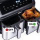 ΦΡΙΤΕΖΑ ΑΕΡΟΣ ΧΩΡΙΣ ΛΑΔΙ AIR FRYER Eldom ΔΙΠΛΗ 9L ΔΙΠΛΟΥ ΘΑΛΑΜΟΥ+ΣΤΕΓΝΩΤΗΡΑΣ